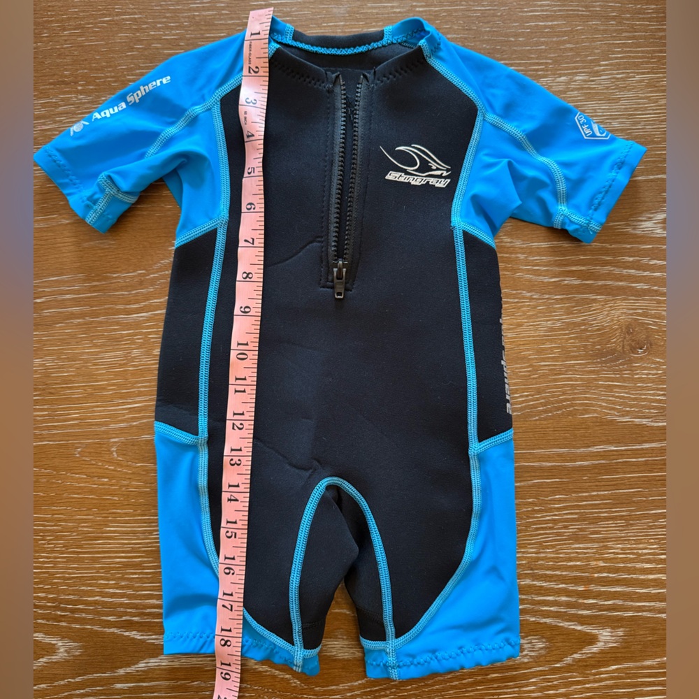 Kids Blue and Black Swim Rashguard